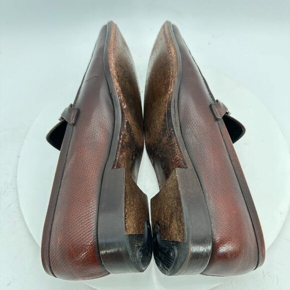 Salvatore Ferragamo Men Size 8.5 D Brown Leather Horsebit Loafer Dress Shoes - Picture 7 of 13